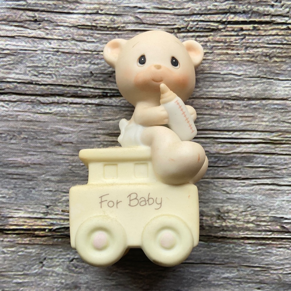 Vintage Precious Moments Birthday Train For Baby with Box